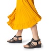 image:imageDREAM PAIRS Womens Comfortable Strappy Low Heel Open Toe SlipOn Wedge Sandals Arch Support for Summer Dressy ShoesBlack