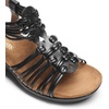 image:imageDREAM PAIRS Womens Comfortable Strappy Low Heel Open Toe SlipOn Wedge Sandals Arch Support for Summer Dressy ShoesBlack