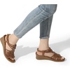 image:imageDREAM PAIRS Womens Comfortable Strappy Low Heel Open Toe SlipOn Wedge Sandals Arch Support for Summer Dressy ShoesBrown