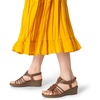 image:imageDREAM PAIRS Womens Comfortable Strappy Low Heel Open Toe SlipOn Wedge Sandals Arch Support for Summer Dressy ShoesBrown