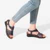 image:imageDREAM PAIRS Womens Comfortable Strappy Low Heel Open Toe SlipOn Wedge Sandals Arch Support for Summer Dressy ShoesNavy