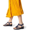 image:imageDREAM PAIRS Womens Comfortable Strappy Low Heel Open Toe SlipOn Wedge Sandals Arch Support for Summer Dressy ShoesNavy