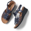 image:imageDREAM PAIRS Womens Comfortable Strappy Low Heel Open Toe SlipOn Wedge Sandals Arch Support for Summer Dressy ShoesNavy