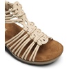 image:imageDREAM PAIRS Womens Comfortable Strappy Low Heel Open Toe SlipOn Wedge Sandals Arch Support for Summer Dressy ShoesNude