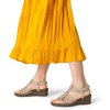 image:imageDREAM PAIRS Womens Comfortable Strappy Low Heel Open Toe SlipOn Wedge Sandals Arch Support for Summer Dressy ShoesNude