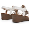 image:imageDREAM PAIRS Womens Comfortable Strappy Low Heel Open Toe SlipOn Wedge Sandals Arch Support for Summer Dressy ShoesWhite