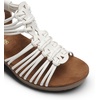 image:imageDREAM PAIRS Womens Comfortable Strappy Low Heel Open Toe SlipOn Wedge Sandals Arch Support for Summer Dressy ShoesWhite