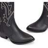 image:imageDREAM PAIRS Womens Cowboy Cowgirl Boots Embroidered Pointed Toe Low Heel Western Mid Calf Boot for Theme Party Country ConcertBlack