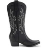 image:imageDREAM PAIRS Womens Cowboy Cowgirl Boots Embroidered Pointed Toe Low Heel Western Mid Calf Boot for Theme Party Country ConcertBlack