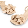 image:imageDREAM PAIRS Womens Flower Wedding Heels Cute Square Toe Slingback Low Kitten Heels Sandals with Ankle StrapNudepu