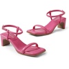 image:imageDREAM PAIRS Womens Heels Open Toe Ankle Strap Square Cute Wedding Party Sandal Comfort Dress Shoes HeraHot Pink