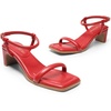 image:imageDREAM PAIRS Womens Heels Open Toe Ankle Strap Square Cute Wedding Party Sandal Comfort Dress Shoes HeraRed