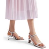 image:imageDREAM PAIRS Womens Heels Open Toe Ankle Strap Square Cute Wedding Party Sandal Comfort Dress Shoes HeraSilver