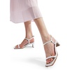 image:imageDREAM PAIRS Womens Heels Open Toe Ankle Strap Square Cute Wedding Party Sandal Comfort Dress Shoes HeraSilver