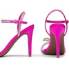 image:imageDREAM PAIRS Womens Heels Round Toe Rhinestone Double Bowknots Sparkly Stilettos Heeled Sandals Shoes for Party EveningHot Pinksatin