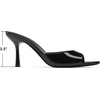 image:imageDREAM PAIRS Womens High Heels Mules Pointed Peep Toe Kitten Sandals Comfortable Slip On Dressy Shoes for Wedding Daily Work Travel SummerBlackpat