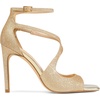 image:imageDREAM PAIRS Womens High Heels Sexy Cross Square Open Toe Strappy Dressy Sexy Stylish Stilettos Heels SandalsGoldglitter