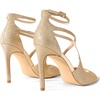 image:imageDREAM PAIRS Womens High Heels Sexy Cross Square Open Toe Strappy Dressy Sexy Stylish Stilettos Heels SandalsGoldglitter