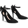 image:imageDREAM PAIRS Womens High Heels Stiletto Strappy Pointed Toe Bow Dress Shoes Sexy Party Wedding PumpsBlacksuede