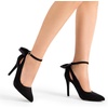 image:imageDREAM PAIRS Womens High Heels Stiletto Strappy Pointed Toe Bow Dress Shoes Sexy Party Wedding PumpsBlacksuede