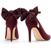 image:imageDREAM PAIRS Womens High Heels Stiletto Strappy Pointed Toe Bow Dress Shoes Sexy Party Wedding PumpsBurgundy Suede