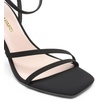 image:imageDREAM PAIRS Womens High Stilettos Heels Open Toe Square Sandals Ankle Strap Pumps Sexy Comfort Strappy Dress Shoes Party Wedding Heeled SandalsBlacknubuck