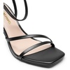 image:imageDREAM PAIRS Womens High Stilettos Heels Open Toe Square Sandals Ankle Strap Pumps Sexy Comfort Strappy Dress Shoes Party Wedding Heeled SandalsBlackpu