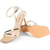 image:imageDREAM PAIRS Womens High Stilettos Heels Open Toe Square Sandals Ankle Strap Pumps Sexy Comfort Strappy Dress Shoes Party Wedding Heeled SandalsLight Gold