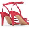image:imageDREAM PAIRS Womens High Stilettos Heels Open Toe Square Sandals Ankle Strap Pumps Sexy Comfort Strappy Dress Shoes Party Wedding Heeled SandalsRed