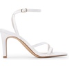 image:imageDREAM PAIRS Womens High Stilettos Heels Open Toe Square Sandals Ankle Strap Pumps Sexy Comfort Strappy Dress Shoes Party Wedding Heeled SandalsWhite