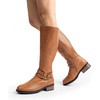 image:imageDREAM PAIRS Womens Knee High Boots Buckle Riding BootsCamel