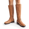 image:imageDREAM PAIRS Womens Knee High Boots Buckle Riding BootsCamel