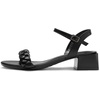 image:imageDREAM PAIRS Womens Low Heels for Women Braided Open Toe Ankle Strap Block Chunky Heel Sandals Holiday Party Wedding Dress Pumps ShoesBlack