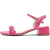 image:imageDREAM PAIRS Womens Low Heels for Women Braided Open Toe Ankle Strap Block Chunky Heel Sandals Holiday Party Wedding Dress Pumps ShoesHot Pink