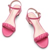 image:imageDREAM PAIRS Womens Low Heels for Women Braided Open Toe Ankle Strap Block Chunky Heel Sandals Holiday Party Wedding Dress Pumps ShoesHot Pink