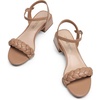 image:imageDREAM PAIRS Womens Low Heels for Women Braided Open Toe Ankle Strap Block Chunky Heel Sandals Holiday Party Wedding Dress Pumps ShoesKhakipu