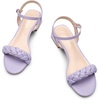 image:imageDREAM PAIRS Womens Low Heels for Women Braided Open Toe Ankle Strap Block Chunky Heel Sandals Holiday Party Wedding Dress Pumps ShoesPurple