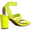 image:imageDREAM PAIRS Womens Open Toe High Chunky Elastic Strap Dress Heel SandalsNeonLime
