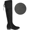 image:imageDREAM PAIRS Womens Over The Knee High Low Block Heel Riding Boots Uplace LeiBlack