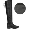 image:imageDREAM PAIRS Womens Over The Knee High Low Block Heel Riding Boots Uplace LeiBlackPu