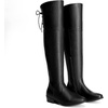 image:imageDREAM PAIRS Womens Over The Knee High Low Block Heel Riding Boots Uplace LeiBlackPu