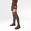 image:imageDREAM PAIRS Womens Over The Knee High Low Block Heel Riding Boots Uplace LeiKhaki