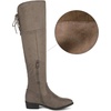 image:imageDREAM PAIRS Womens Over The Knee High Low Block Heel Riding Boots Uplace LeiKhakilein