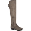 image:imageDREAM PAIRS Womens Over The Knee High Low Block Heel Riding Boots Uplace LeiKhakilein