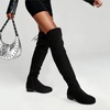 image:imageDREAM PAIRS Womens Over The Knee High Low Block Heel Riding Boots Uplace LeiSize 8BlackLEI