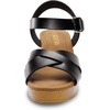 image:imageDREAM PAIRS Womens Platform Chunky Heels Faux Wood Block Heels Cute Open Toe Ankle Strap Crisscross Mid Heels Wedding Party Dance Pump Sandals ShoesSize 8BlackSDHS2347W