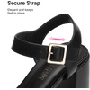 image:imageDREAM PAIRS Womens Platform Chunky Heels Square Open Toe Ankle Strap High Heeled Sandals Y2K Shoes for Party BrunchBlack