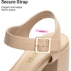 image:imageDREAM PAIRS Womens Platform Chunky Heels Square Open Toe Ankle Strap High Heeled Sandals Y2K Shoes for Party BrunchNude