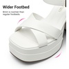 image:imageDREAM PAIRS Womens Platform Chunky Heels Square Open Toe Ankle Strap High Heeled Sandals Y2K Shoes for Party BrunchWhite