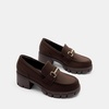 image:imageDREAM PAIRS Womens Platform Chunky LoafersDark Brown